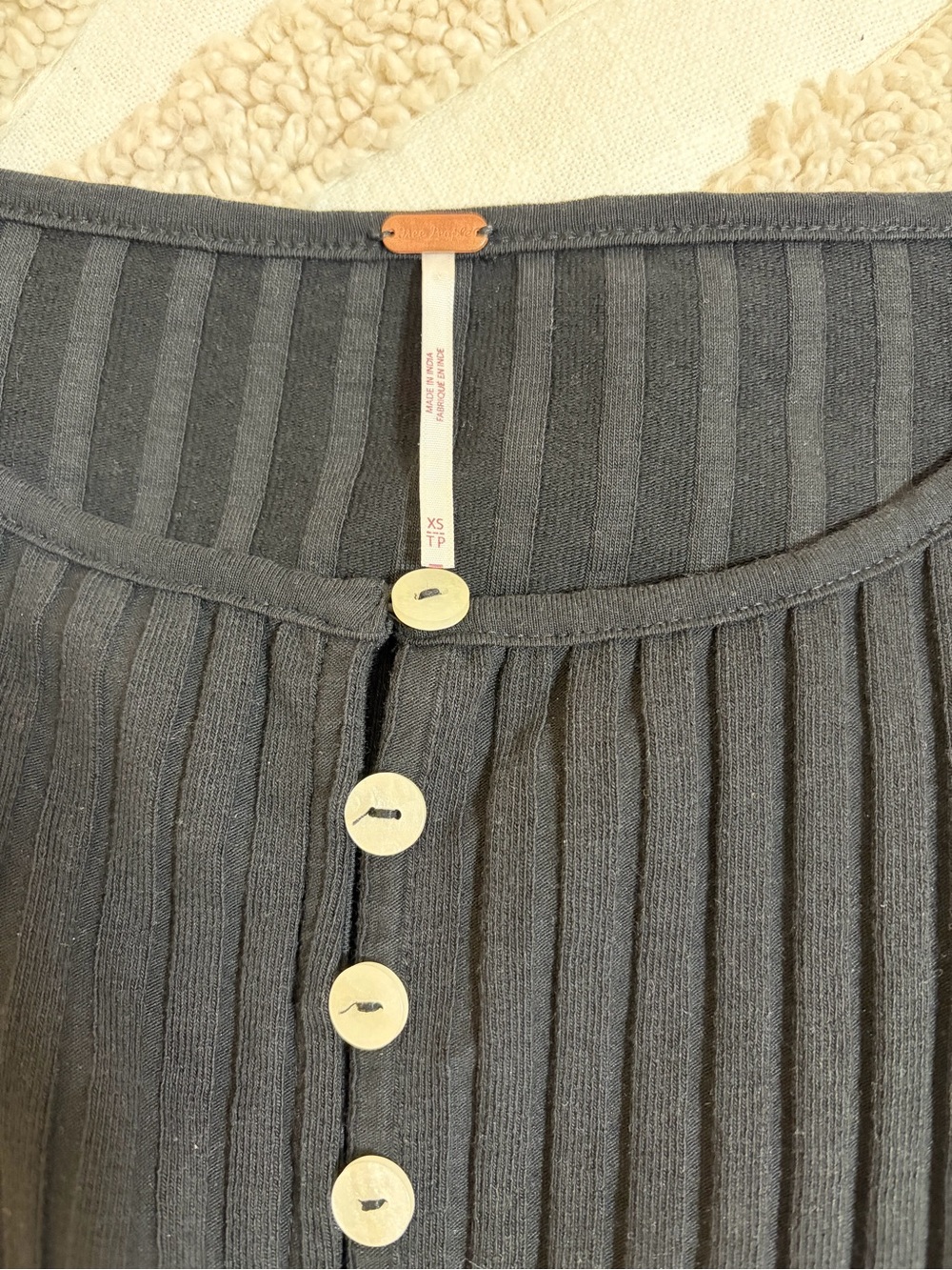 Free People Ribbed Pull-Over Sweater - Picture 5 of 6